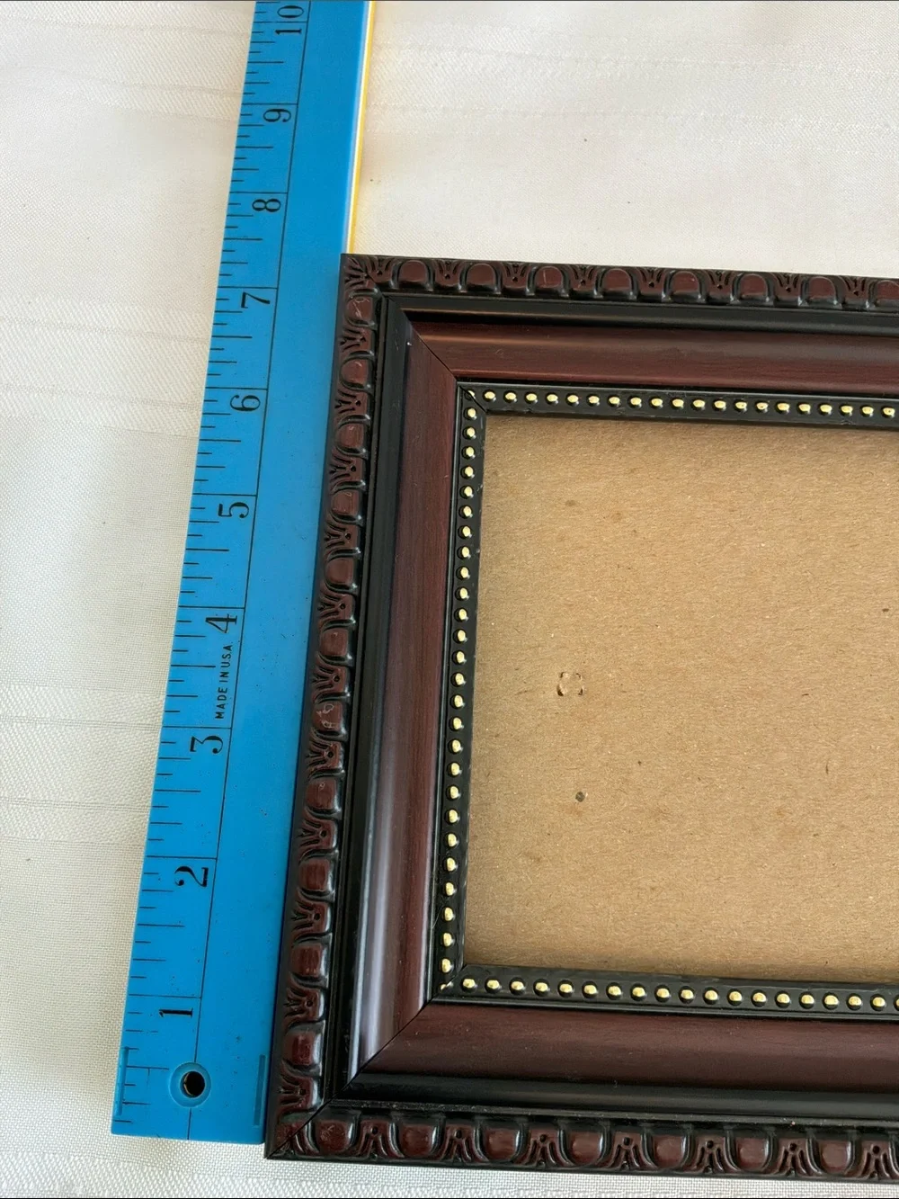 Classic Dark Wood Rectangular Picture Frame - Brown no glass
